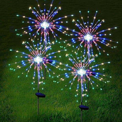 120LED Solar Firework Lights Garden Christmas Decorations