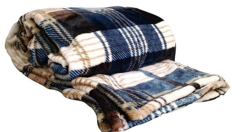 Tache Super Soft Winter Cabin Flannel Polyester Throw Blanket