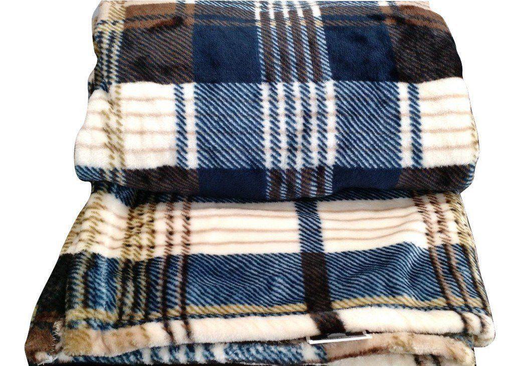 Tache Super Soft Winter Cabin Flannel Polyester Throw Blanket