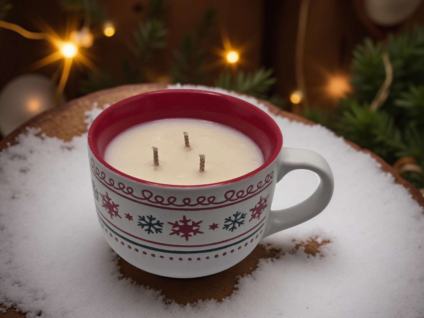 Snowy Night Christmas Candle 12 oz