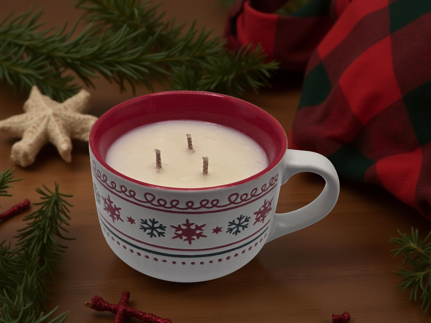 Snowy Night Christmas Candle 12 oz