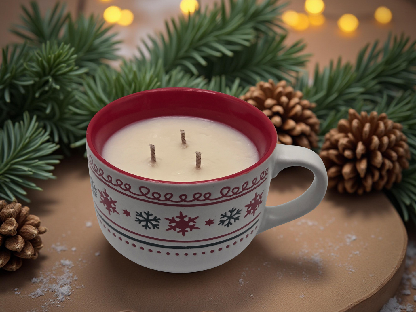 Snowy Night Christmas Candle 12 oz