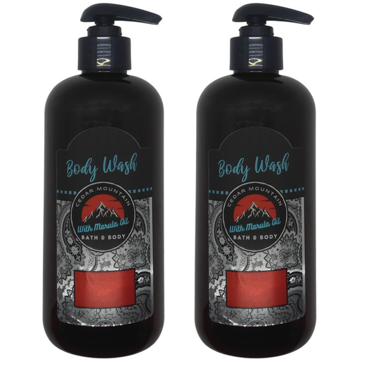 Cedar Mountain Red Velvet Cake Scented Body Wash With Marula Oil, 12