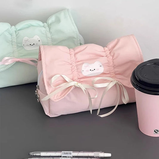 Cute Pen Bag Case Box Stocking Stuffers Zipper Makeup Organizer